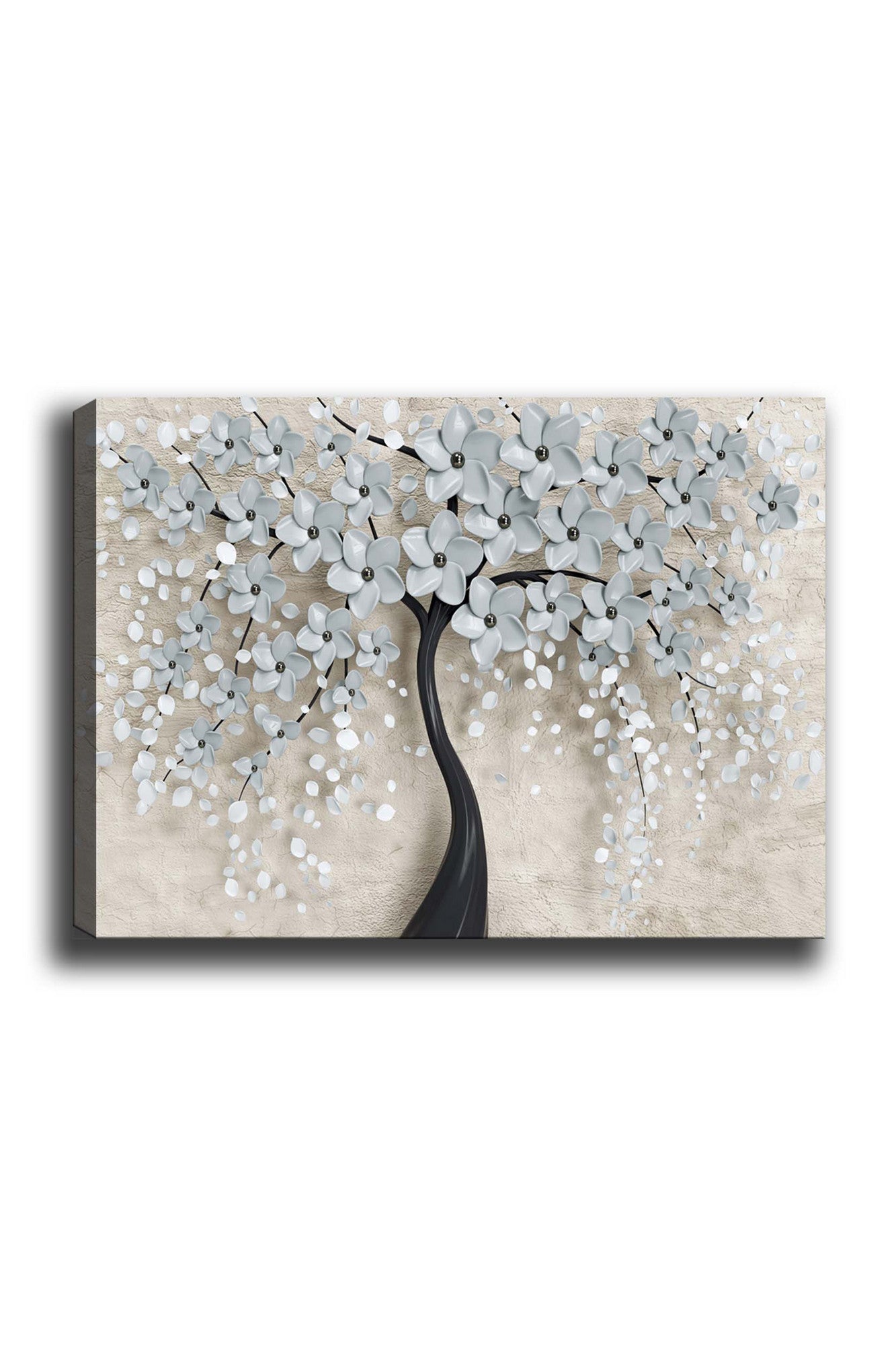 Pintura decorativa em tela – 70 x 100 cm – moldura de madeira – 100% tela