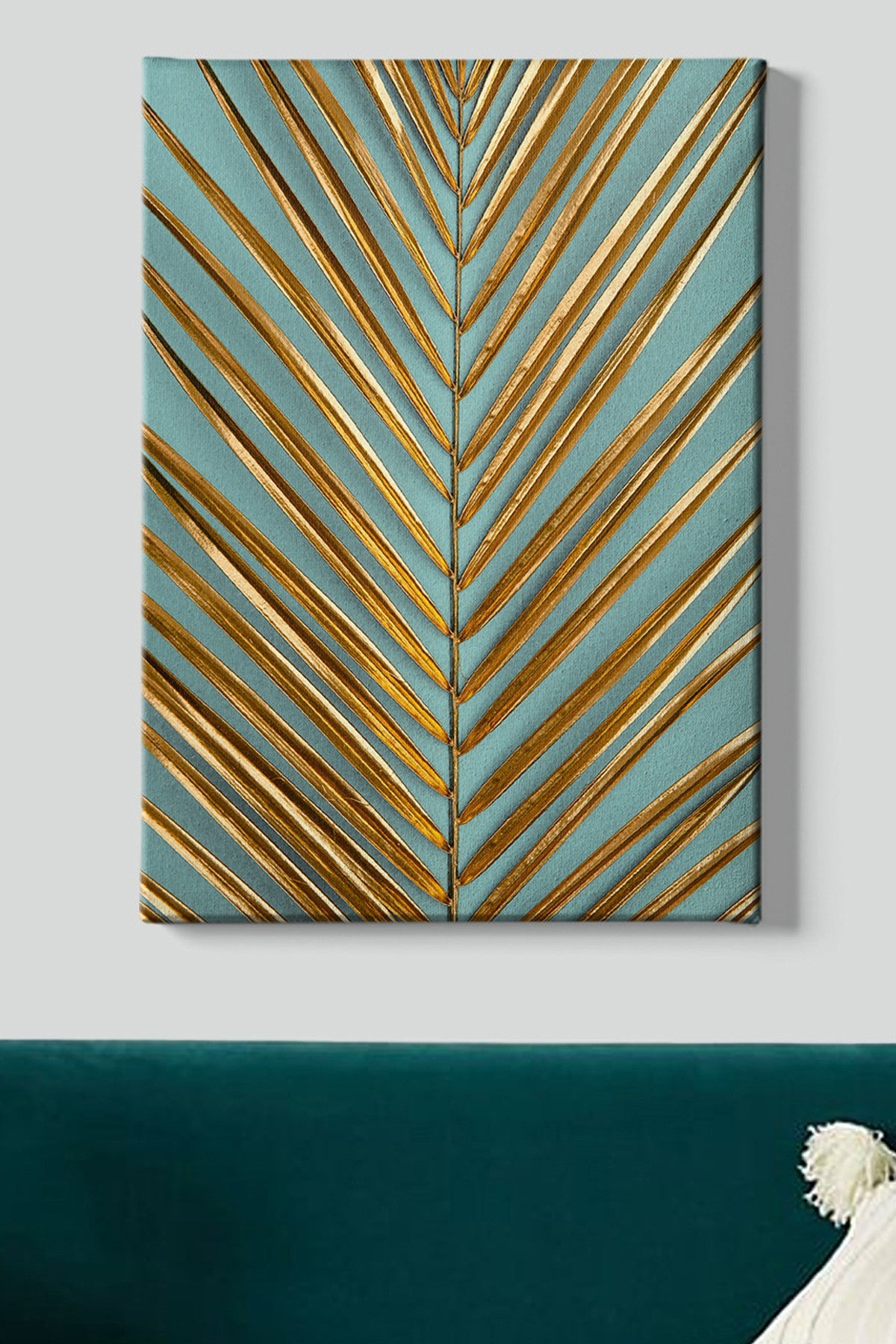 Impressionante pintura decorativa em tela, 70 x 100 cm | 100% tela, 100% moldura de madeira (3 cm de espessura) | Perfeito para amantes de decoração e arte