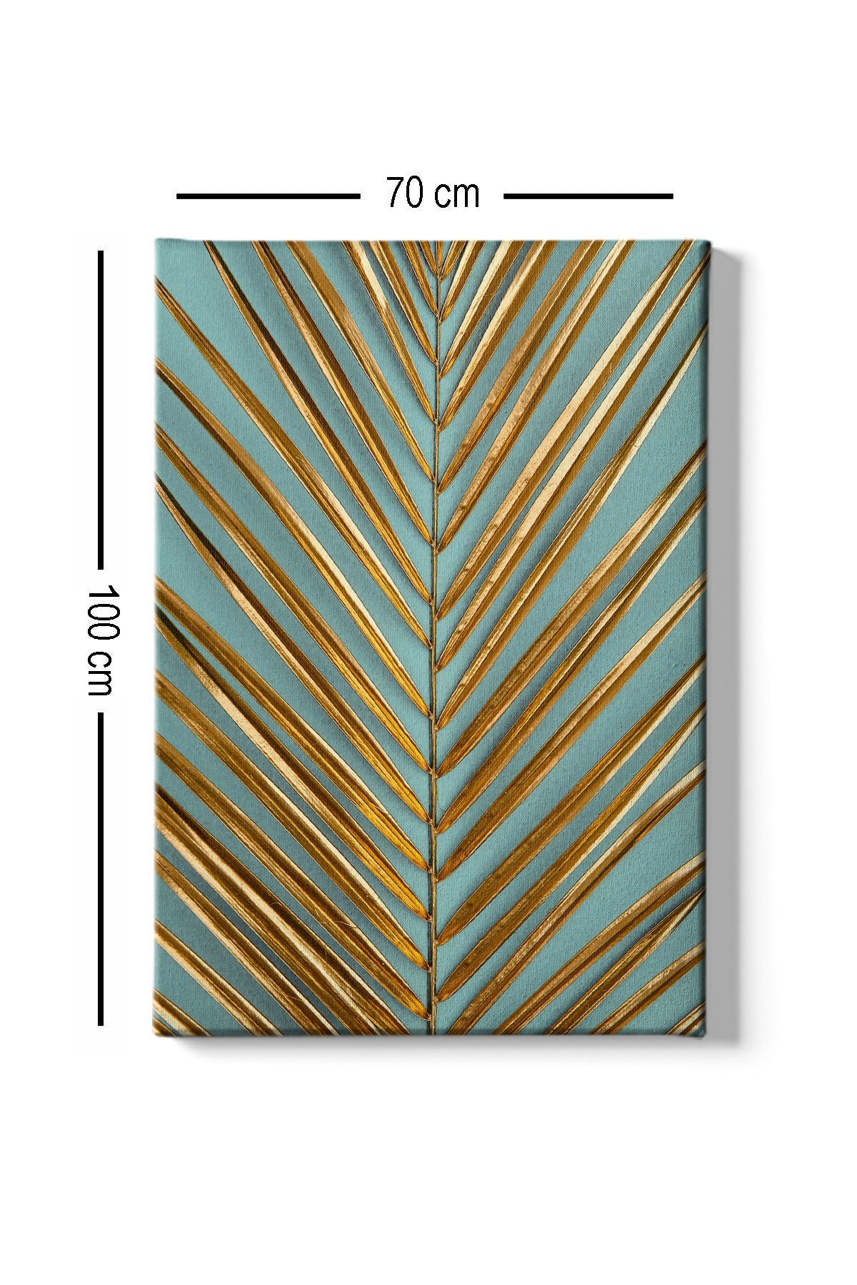 Impressionante pintura decorativa em tela, 70 x 100 cm | 100% tela, 100% moldura de madeira (3 cm de espessura) | Perfeito para amantes de decoração e arte