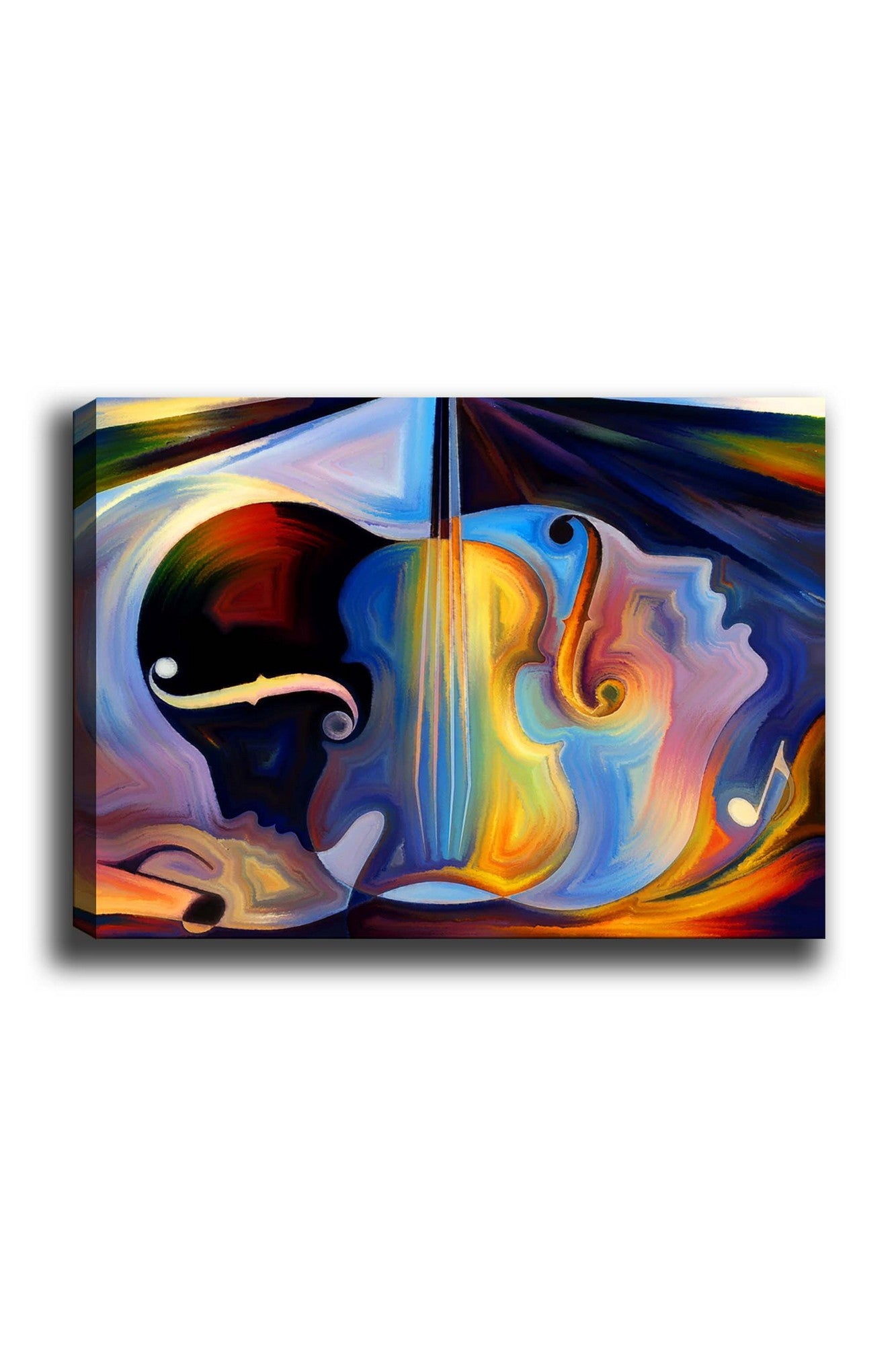 Impressionante pintura decorativa em tela, 70 x 100 cm | 100% tela, 100% moldura de madeira (3 cm de espessura) | Perfeito para amantes de decoração e arte