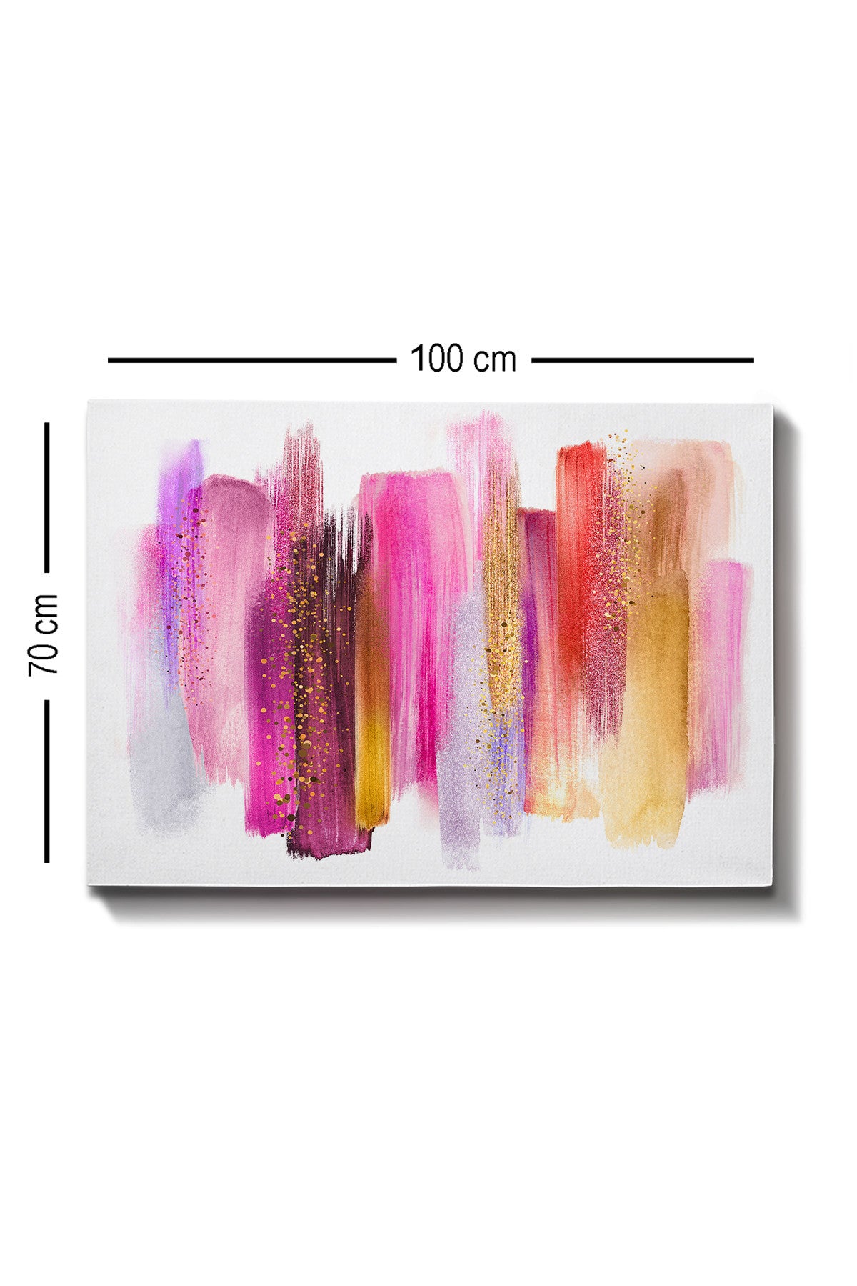 Impressionante pintura decorativa em tela, 70 x 100 cm | 100% tela, 100% moldura de madeira (3 cm de espessura) | Perfeito para amantes de decoração e arte