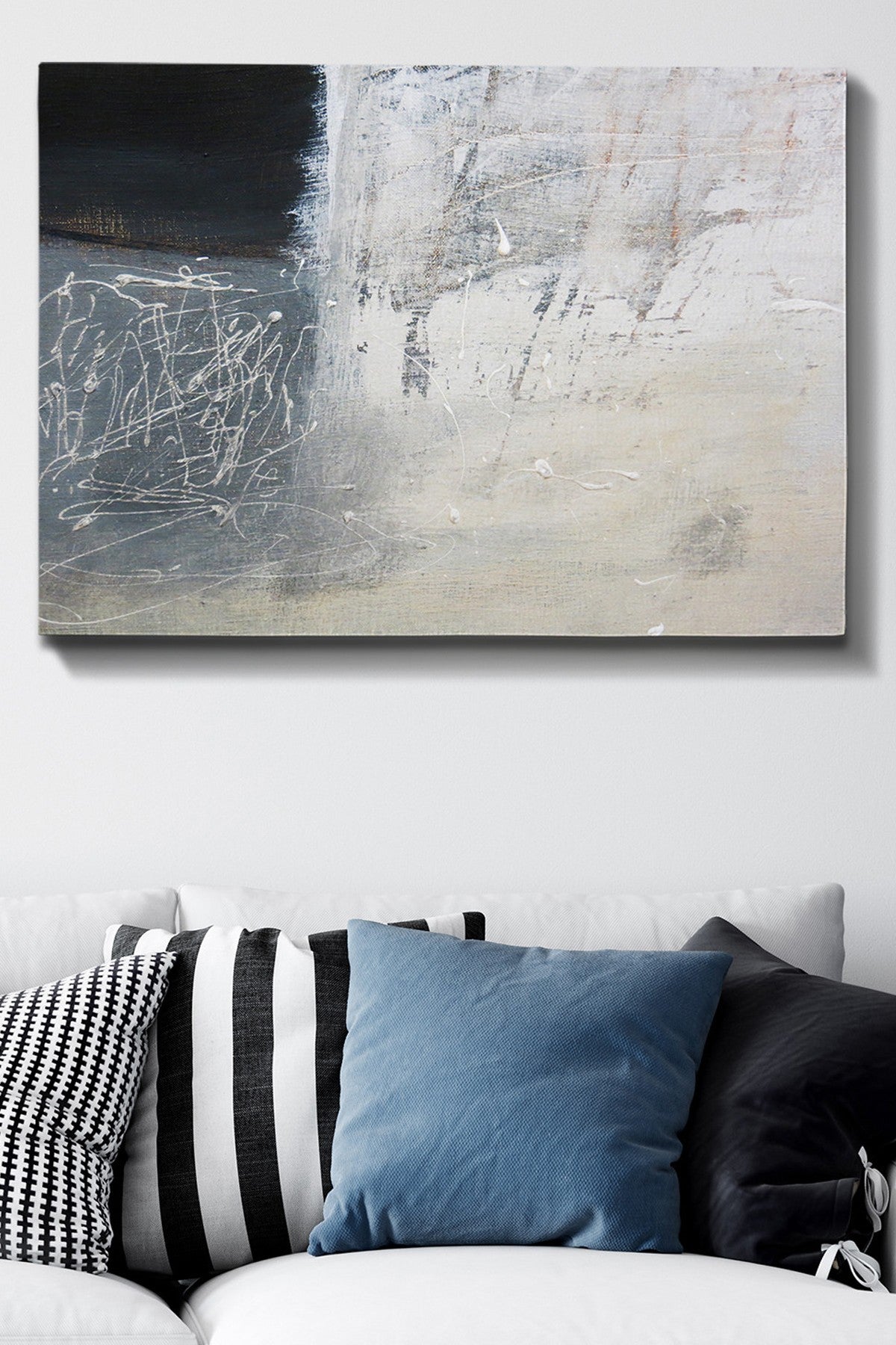 Impressionante pintura decorativa em tela, 70 x 100 cm | 100% tela, 100% moldura de madeira (3 cm de espessura) | Perfeito para amantes de decoração e arte