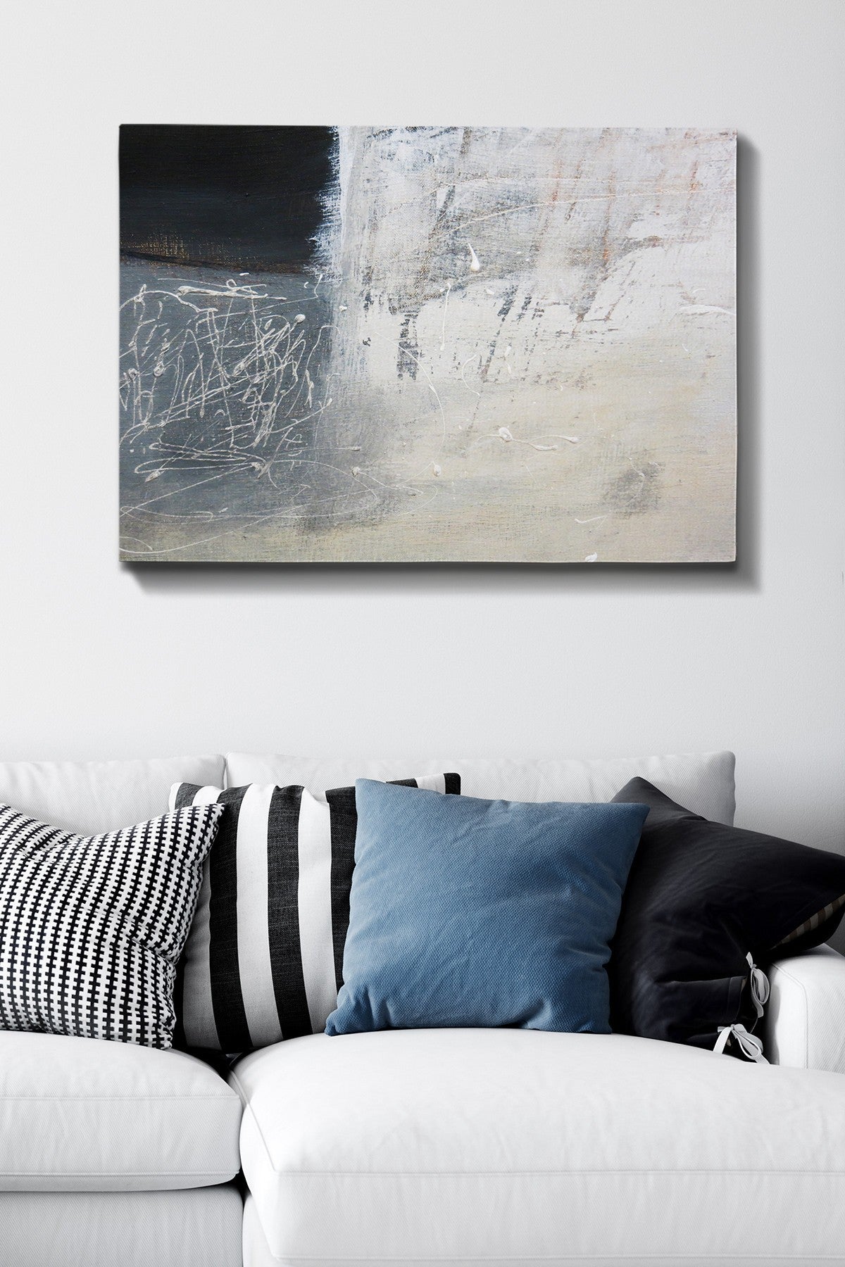 Impressionante pintura decorativa em tela, 70 x 100 cm | 100% tela, 100% moldura de madeira (3 cm de espessura) | Perfeito para amantes de decoração e arte