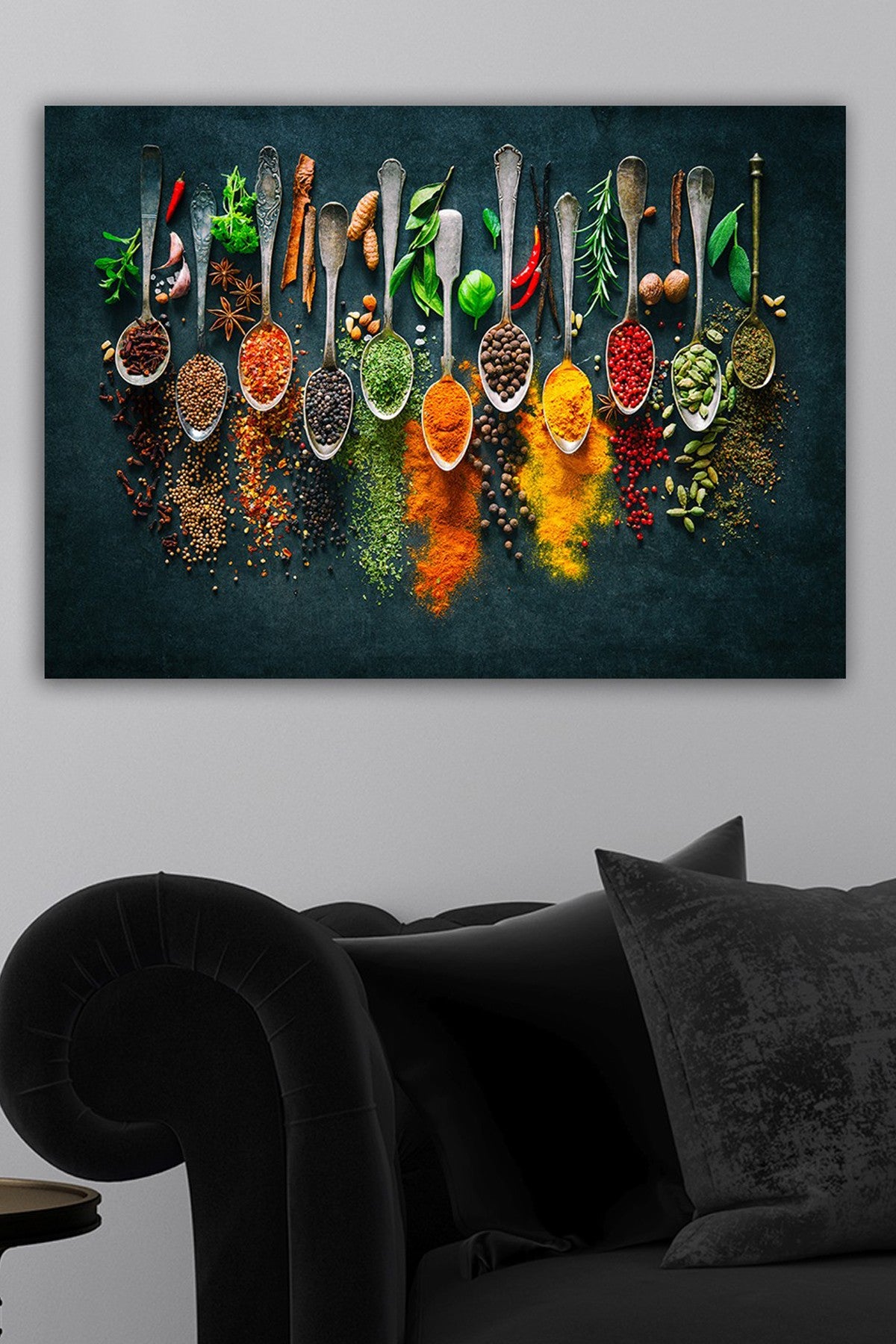 Pintura decorativa em tela – 50 x 70 cm – natural – tela e madeira