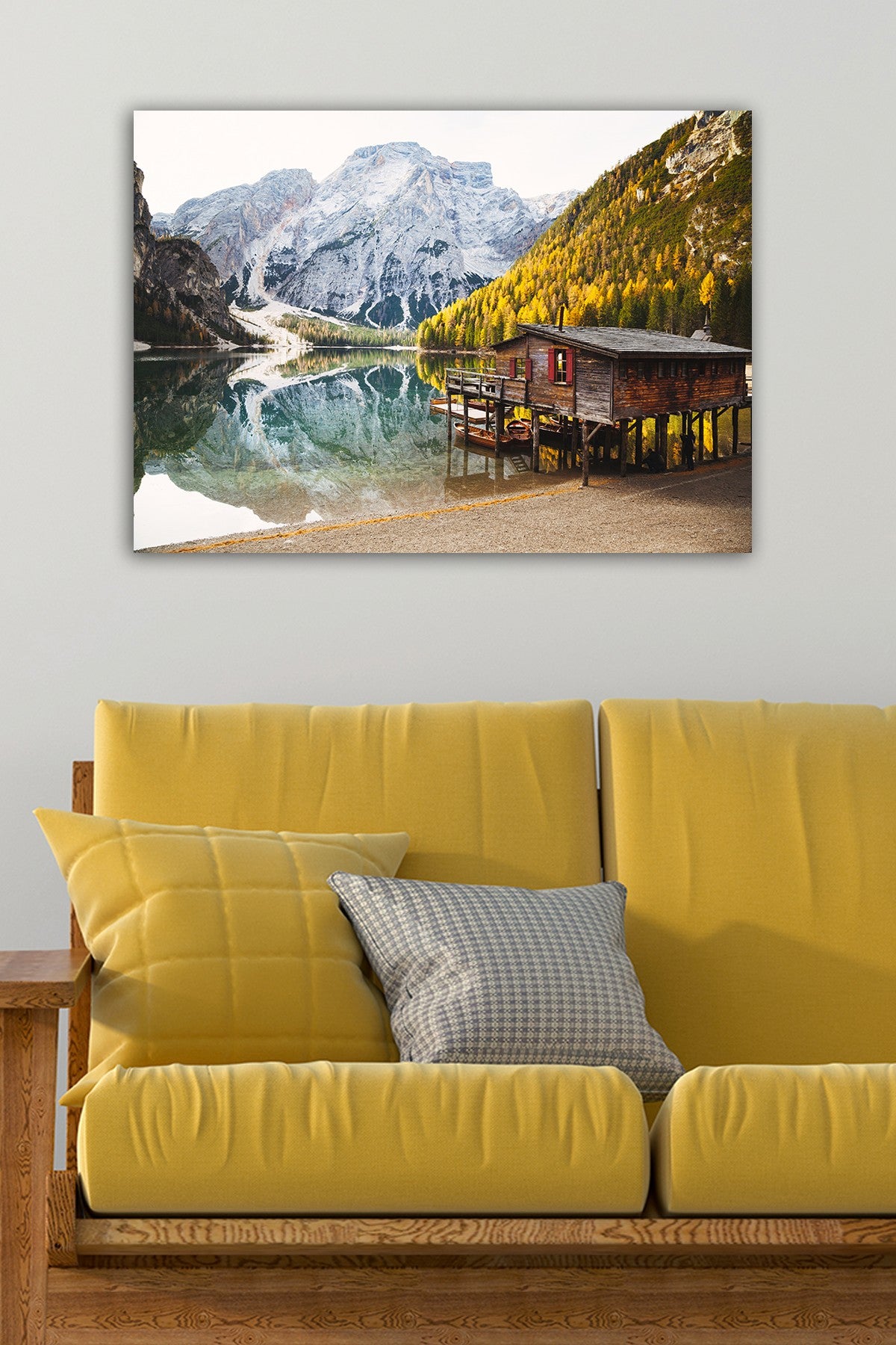 Impressionante pintura decorativa em tela, 50 x 70 cm | 100% tela, 100% moldura de madeira (3 cm de espessura) | Perfeita para amantes de decoração e arte