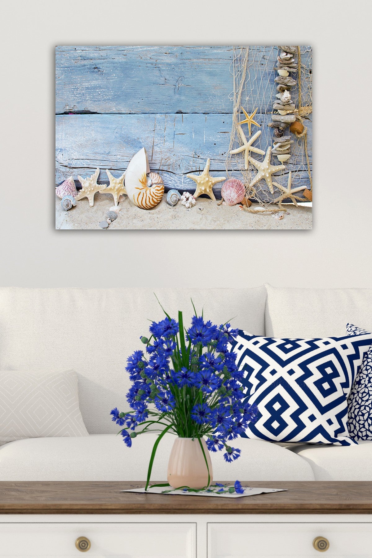 Impressionante pintura decorativa em tela, 50 x 70 cm | 100% tela, 100% moldura de madeira (3 cm de espessura) | Perfeita para amantes de decoração e arte