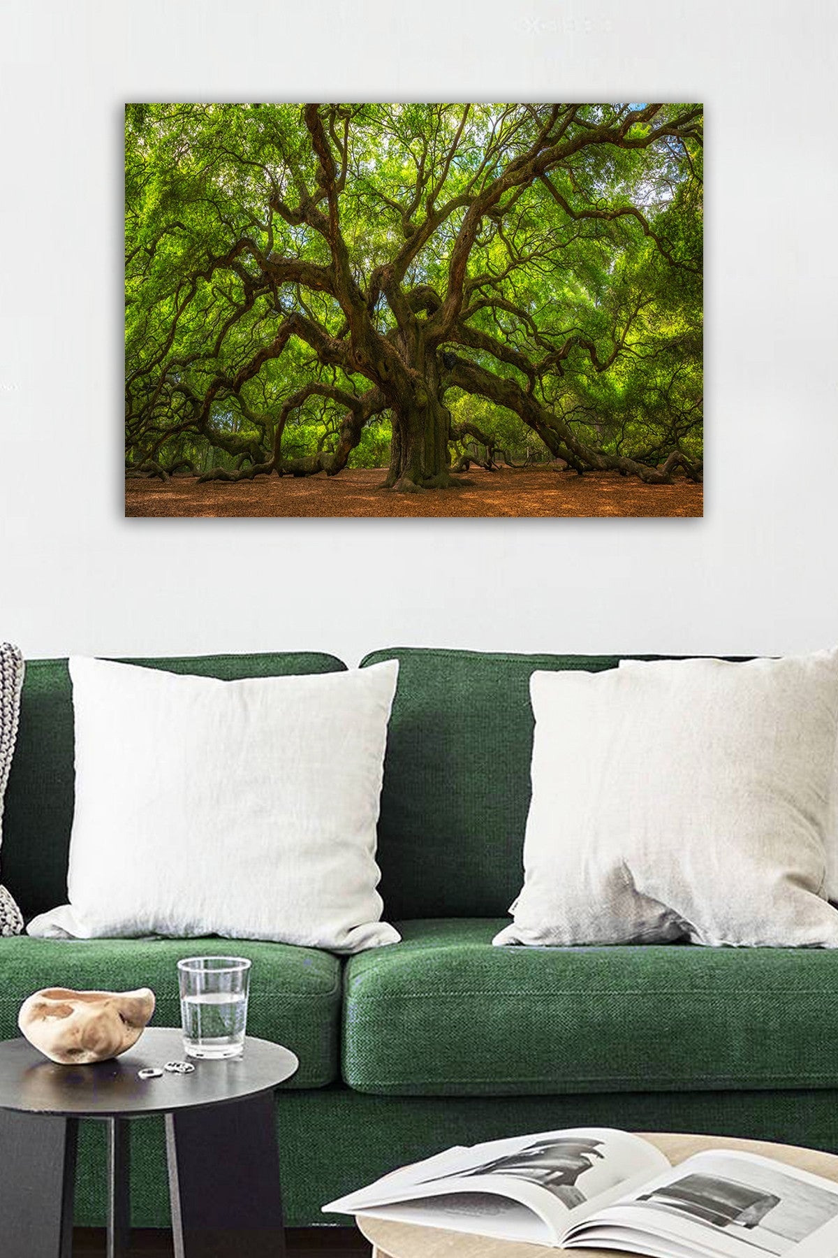 Impressionante pintura decorativa em tela, 50 x 70 cm | 100% tela, 100% moldura de madeira (3 cm de espessura) | Perfeita para amantes de decoração e arte