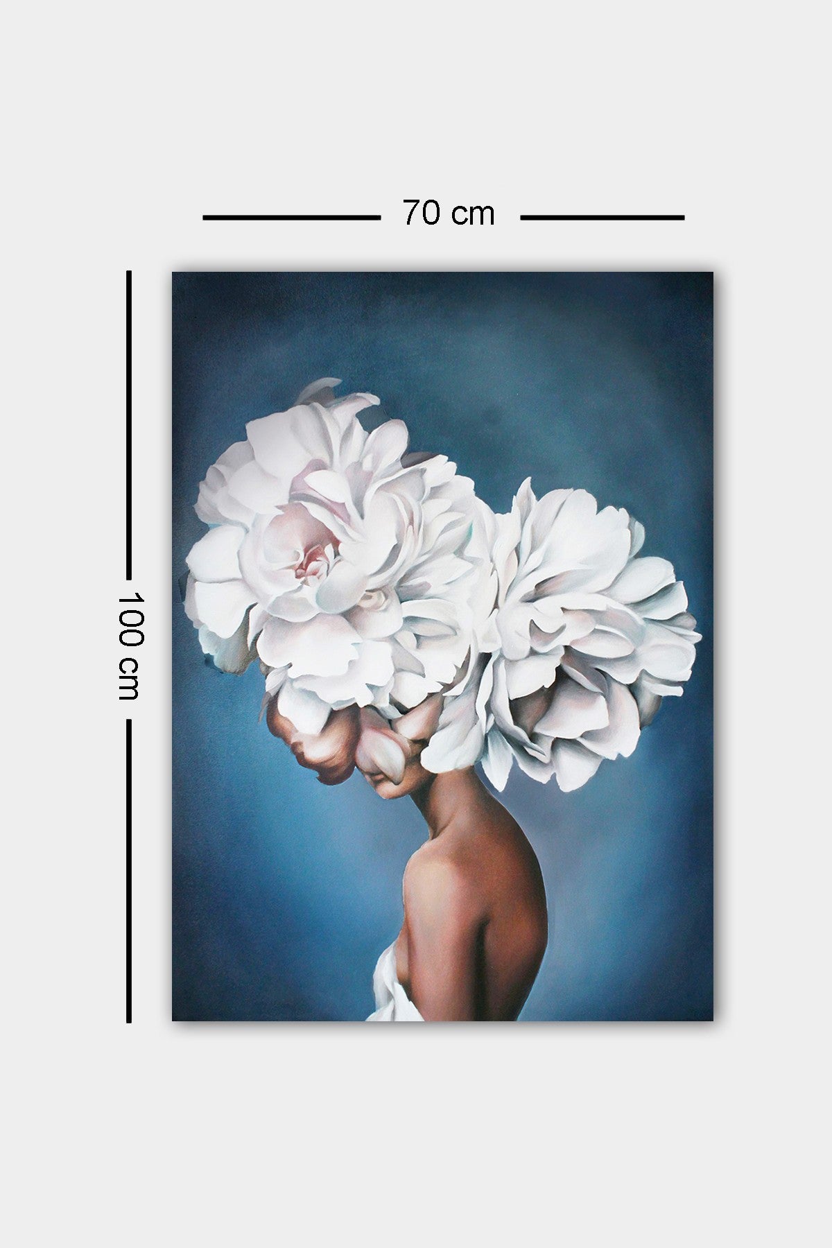 Pintura decorativa em tela – 70 x 100 cm – madeira – 100% tela, 100% moldura de madeira