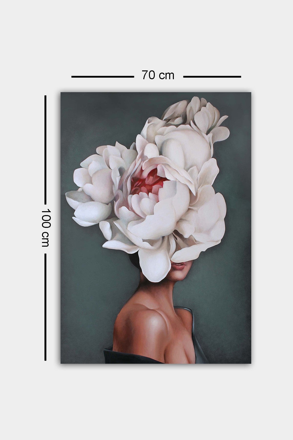 Pintura decorativa em tela – 70 x 100 cm – Multicolorido – Tela e madeira