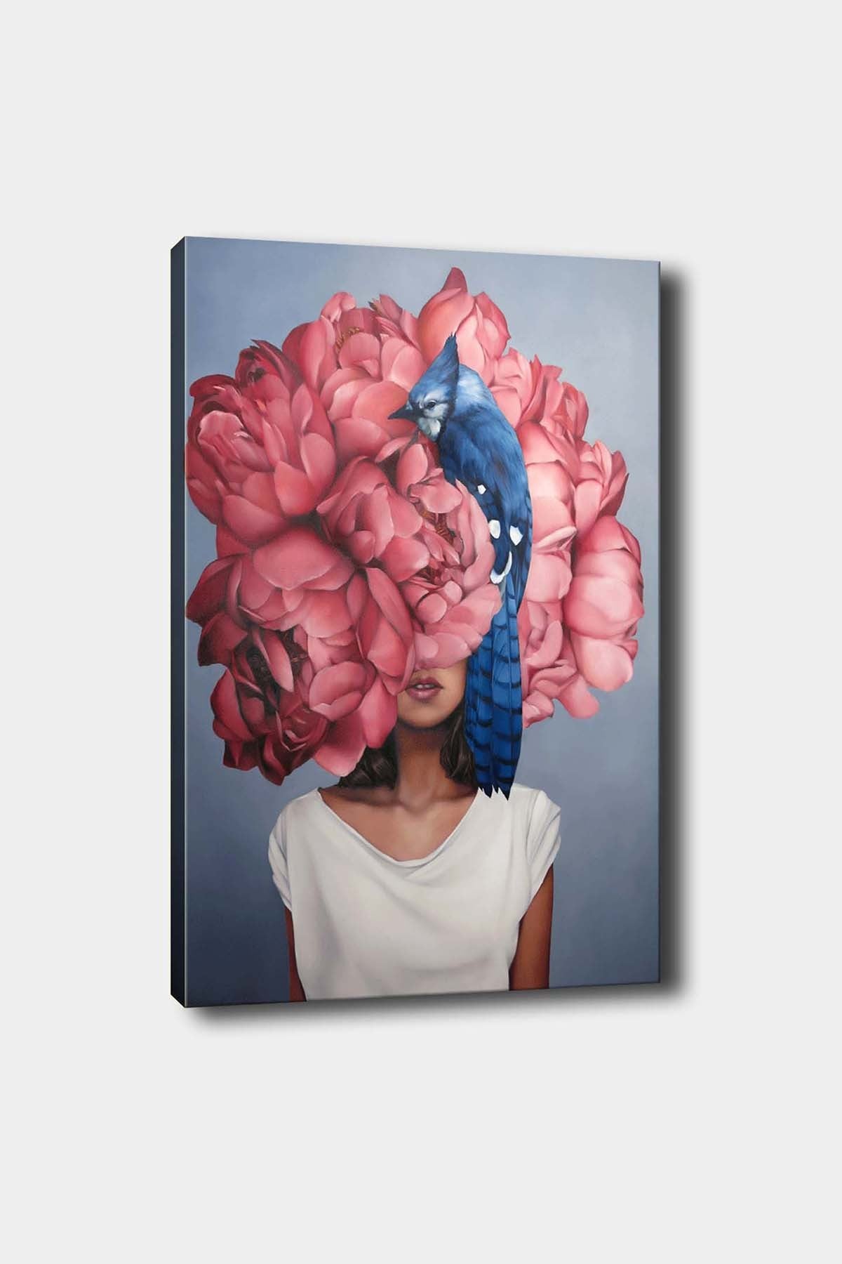 Impressionante pintura decorativa em tela, 50 x 70 cm | 100% tela, 100% moldura de madeira (3 cm de espessura) | Perfeita para amantes de decoração e arte