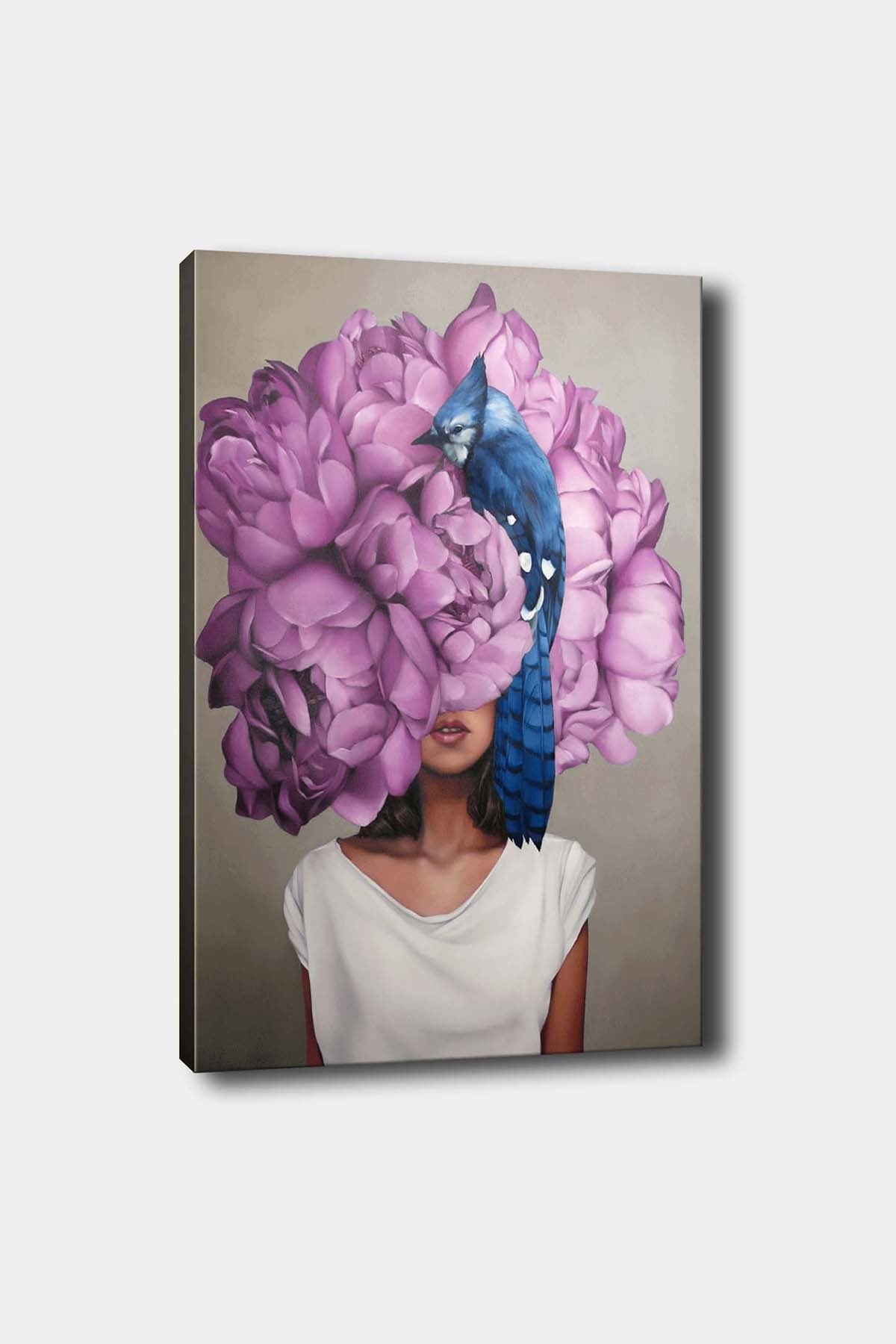 Impressionante pintura decorativa em tela, 50 x 70 cm | 100% tela, 100% moldura de madeira (3 cm de espessura) | Perfeita para amantes de decoração e arte