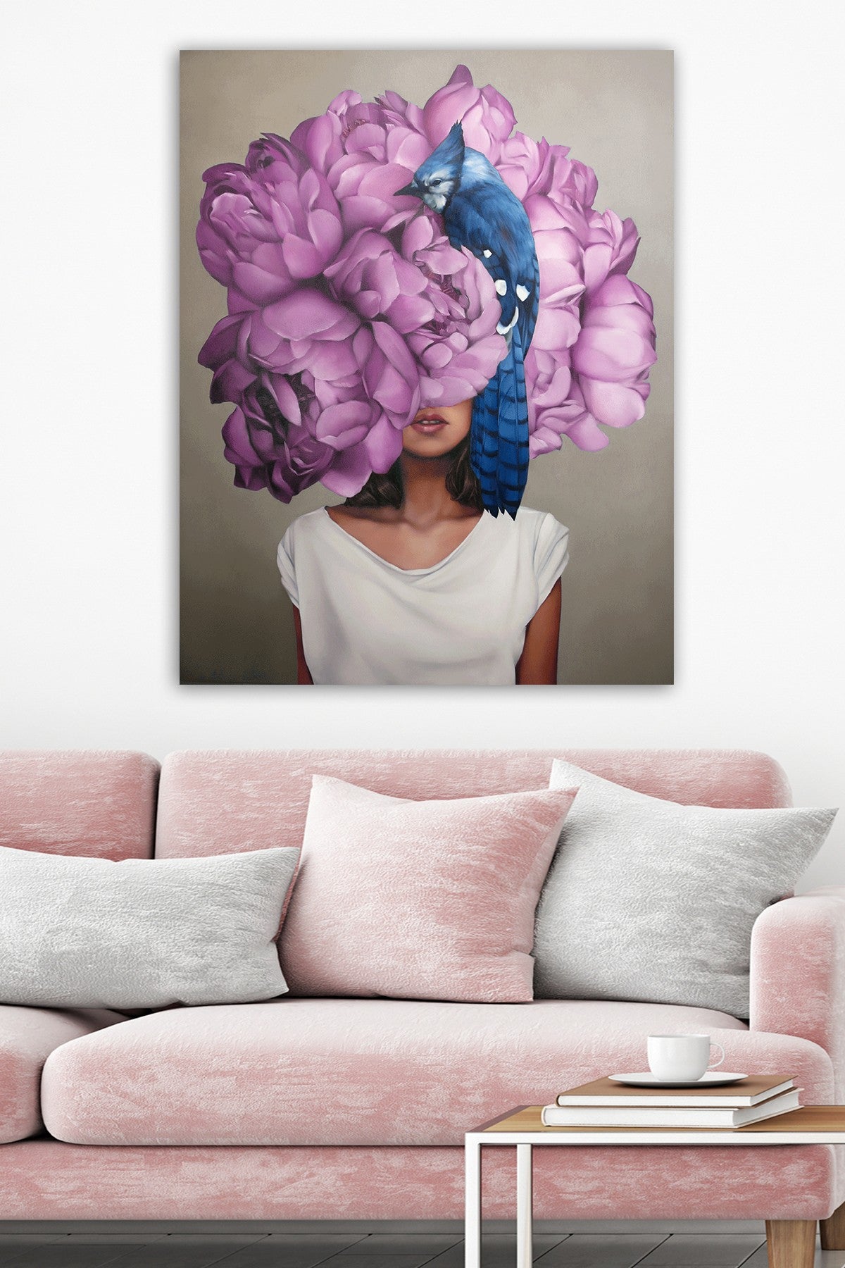 Pintura decorativa em tela – 70 x 100 cm – madeira – 100% tela, 100% moldura de madeira