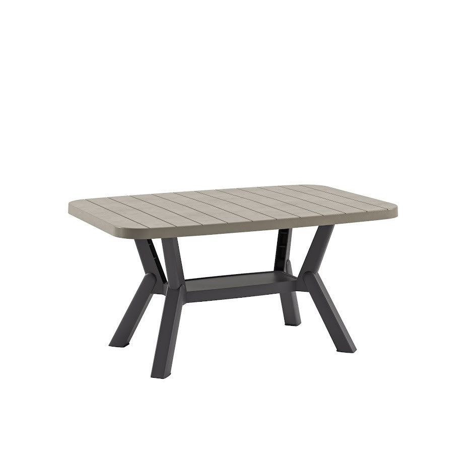 Mesa de Centro Antracite Mink em Polipropileno 100% - 90x52,5x45cm - Resistente e Elegante