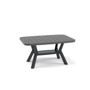 Mesa de Centro Elegante, Antracite e Carvão, 52,5 x 45-60 x 90 cm | 100% Polipropileno Resistente | Perfeita para Salas de Estar Modernas e Espaços de Relaxamento