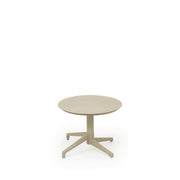 Mesa de Centro Elegante, Bege, 60 x 60 x 47 cm | Estrutura 100% Alumínio e Tampo em Polipropileno | Perfeita para Salas de Estar Modernas e Espaços Aconchegantes