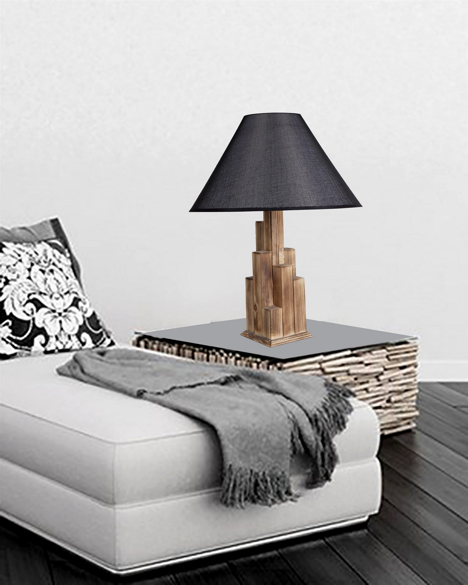 Candeeiro de mesa-Kule-Marrom
Preto