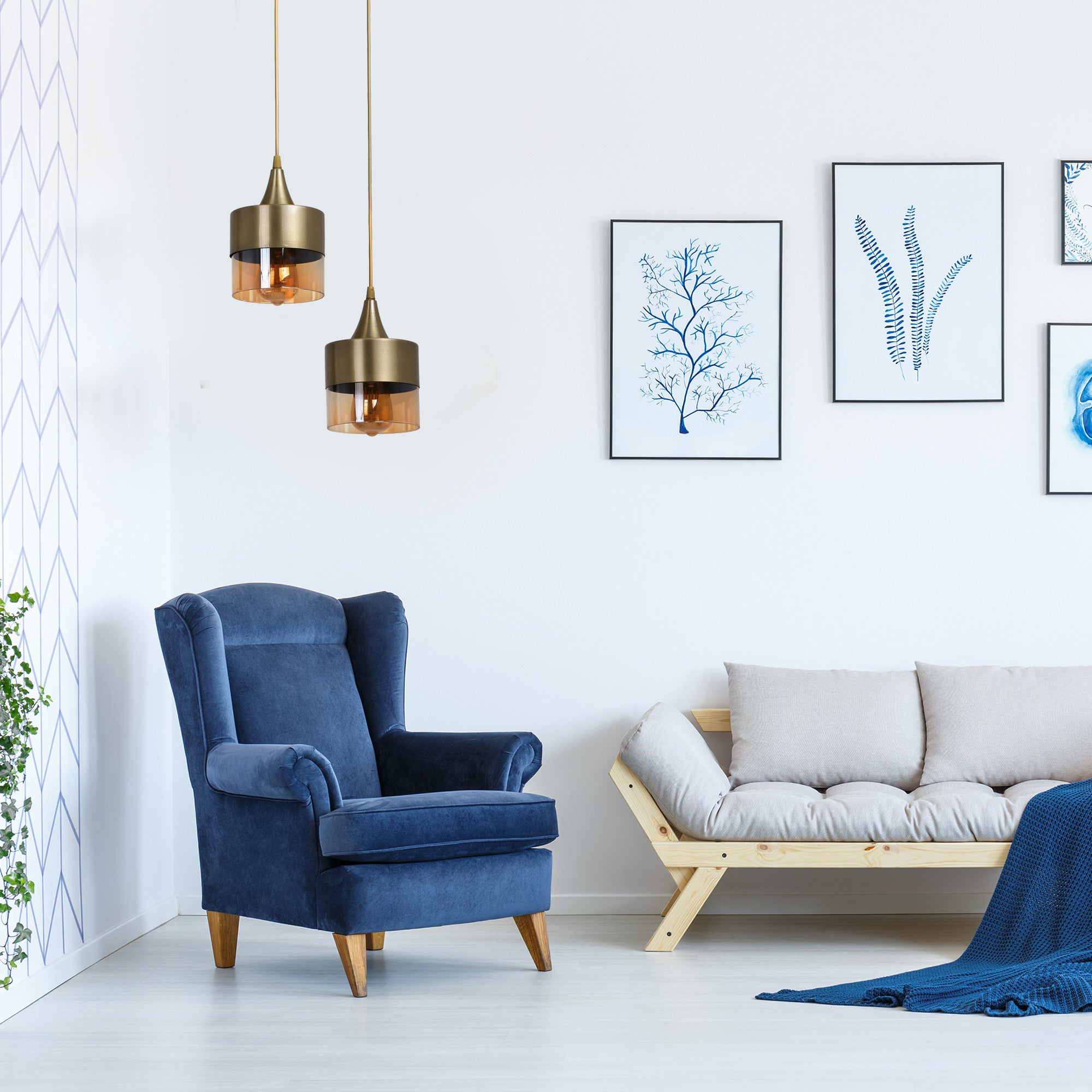 Candeeiro de Teto  - Sahra - Vintage