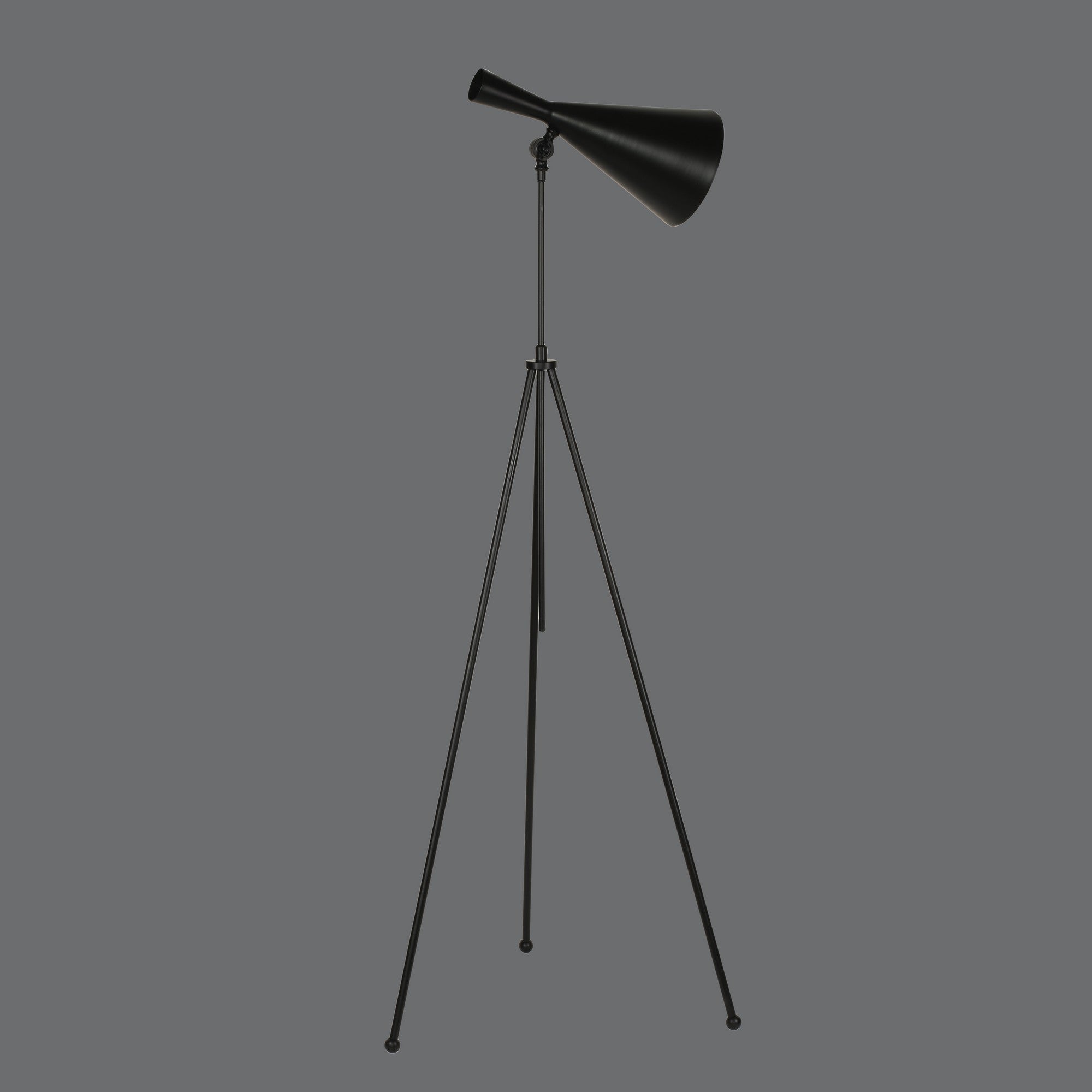 Candeeiro de Pé – 120 cm a 175 cm – Preto – Metal