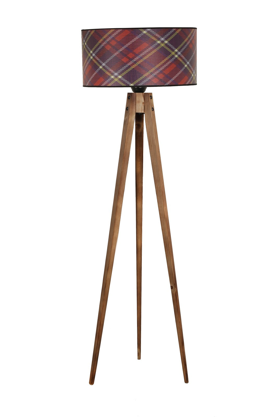 Candeeiro de Pé – 153 cm – Multicolorido – Madeira