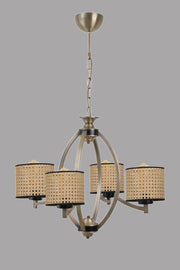 Candeeiro de Teto – 60 cm diâmetro – Marrom – Metal