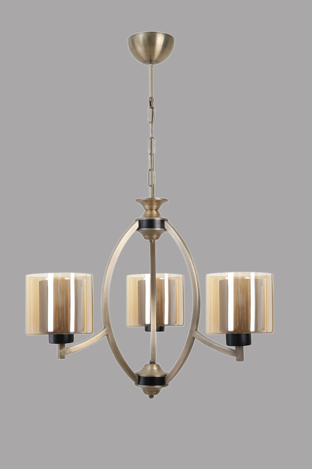 Candeeiro de Teto Vintage – 60 cm – cores vintage – metal e vidro