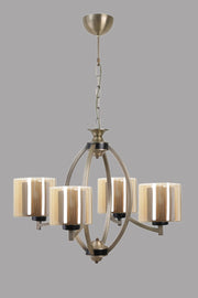 Candeeiro de Teto – 60 cm – Vintage – Metal e Vidro