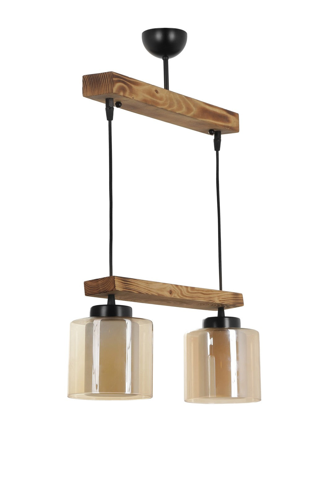 Candeeiro de Teto – 15 cm diâmetro – 80 cm altura – Madeira