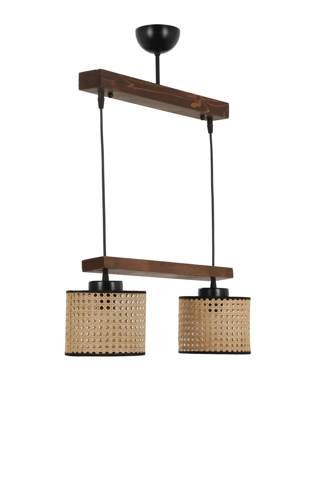 Candeeiro de Teto – 80 cm – Vintage – Madeira