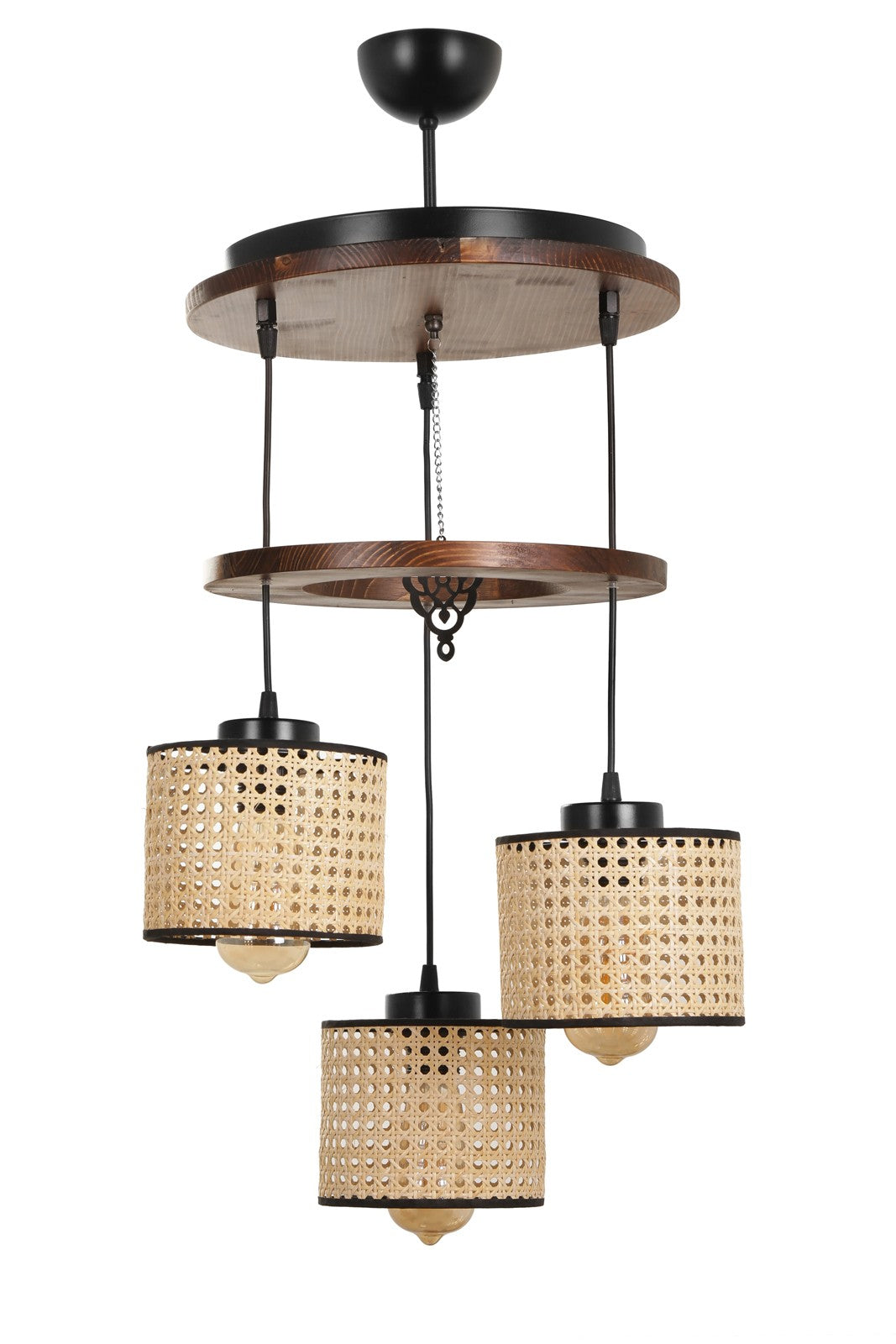 Candeeiro de Teto – 35 cm – Cor vintage – Madeira