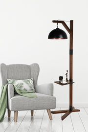 Candeeiro de Pé – 185 cm – Multicolorido – Madeira e Metal