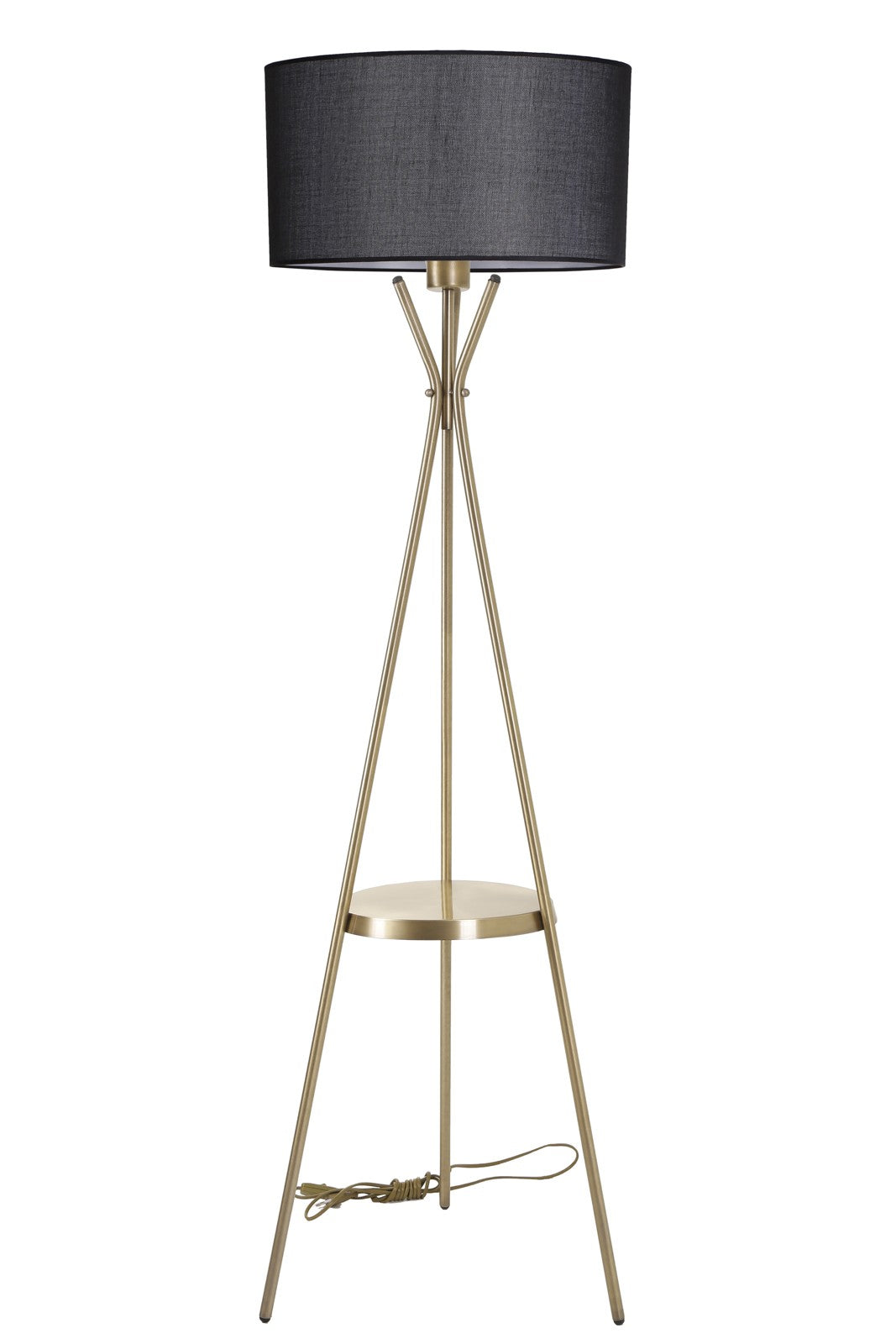 Candeeiro de Pé – 158 cm – Preto – Metal