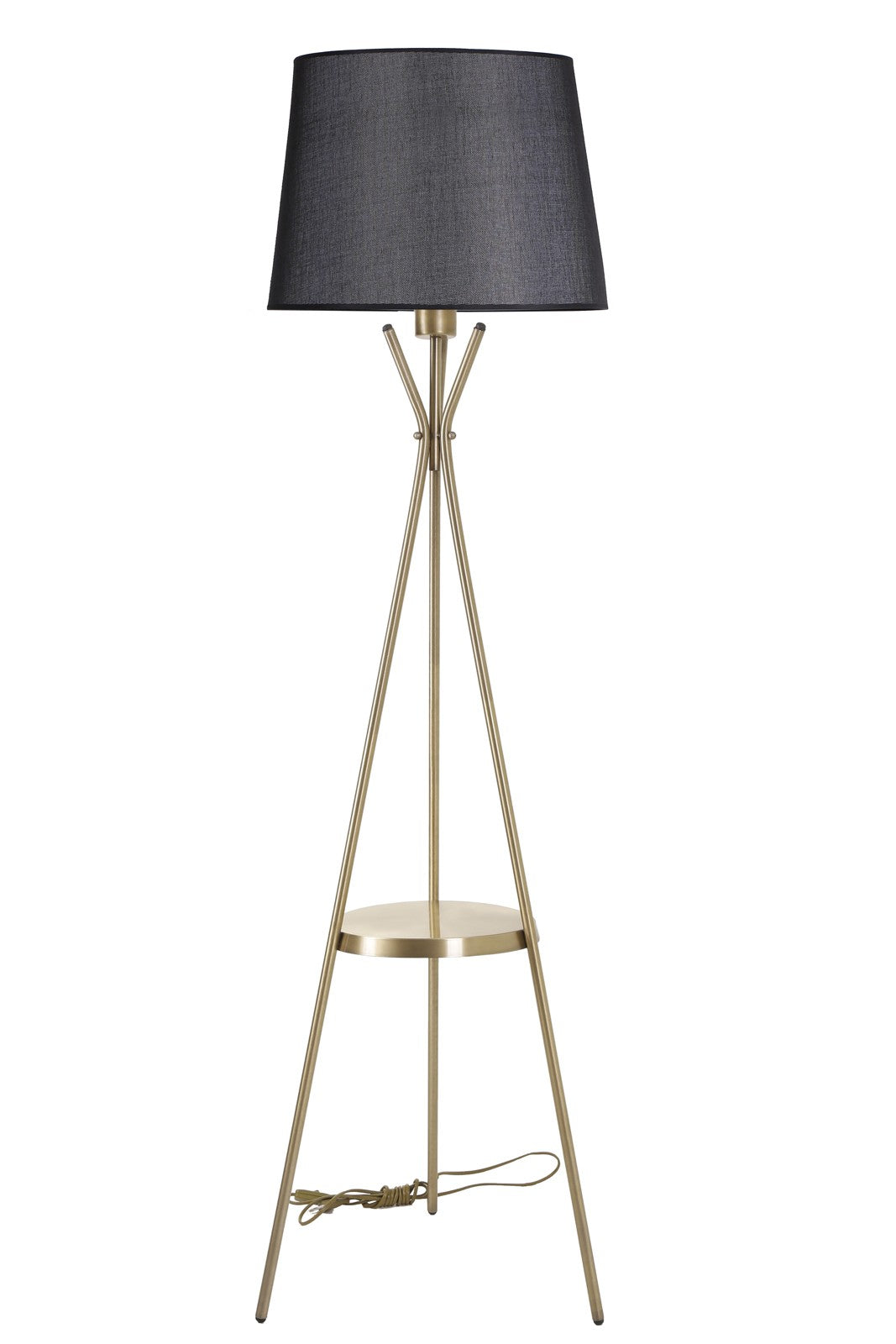 Candeeiro de Pé – 165 cm – Preto – Metal