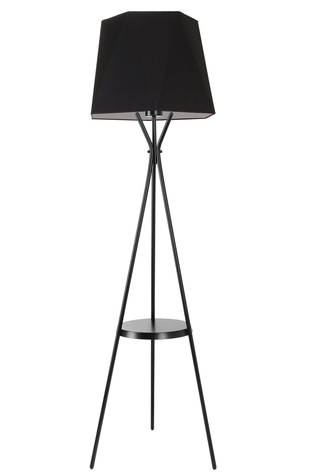Candeeiro de Pé – 165 cm – Preto – Metal