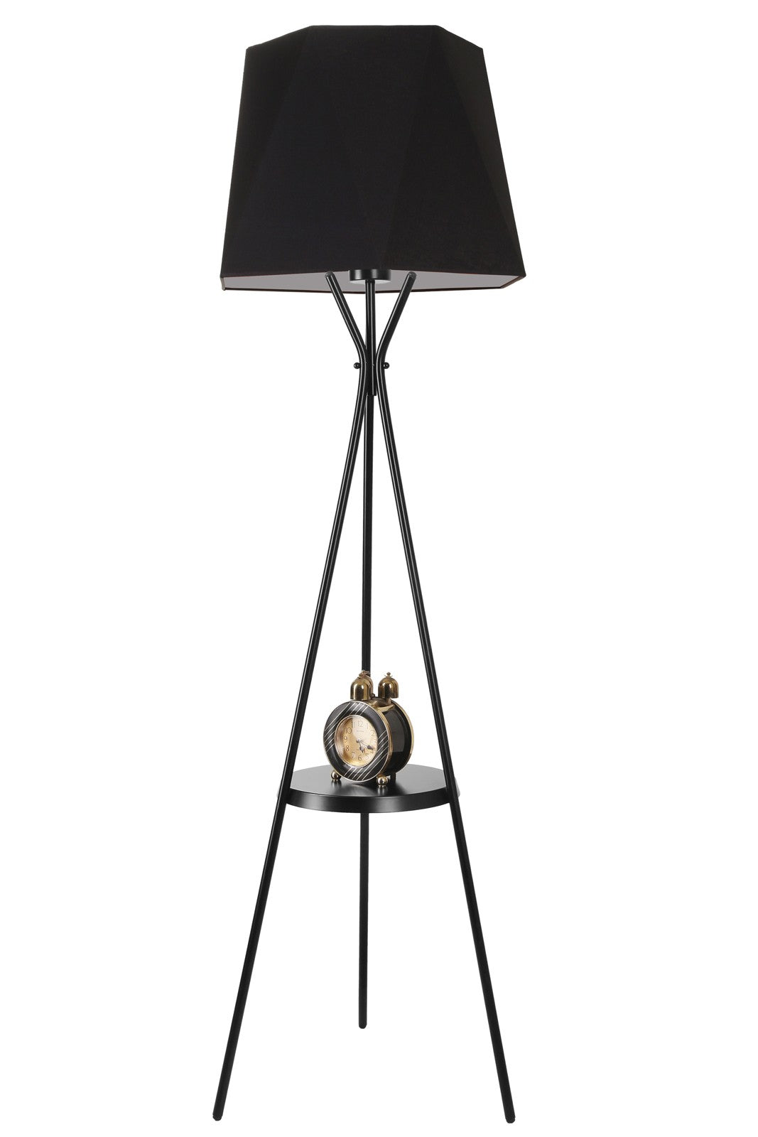 Candeeiro de Pé – 165 cm – Preto – Metal