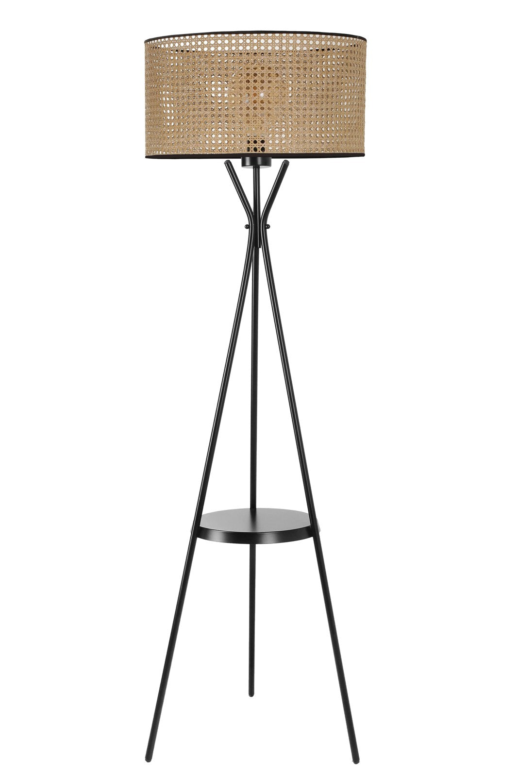 Candeeiro de Pé – 158 cm – Castanho Claro – Metálico