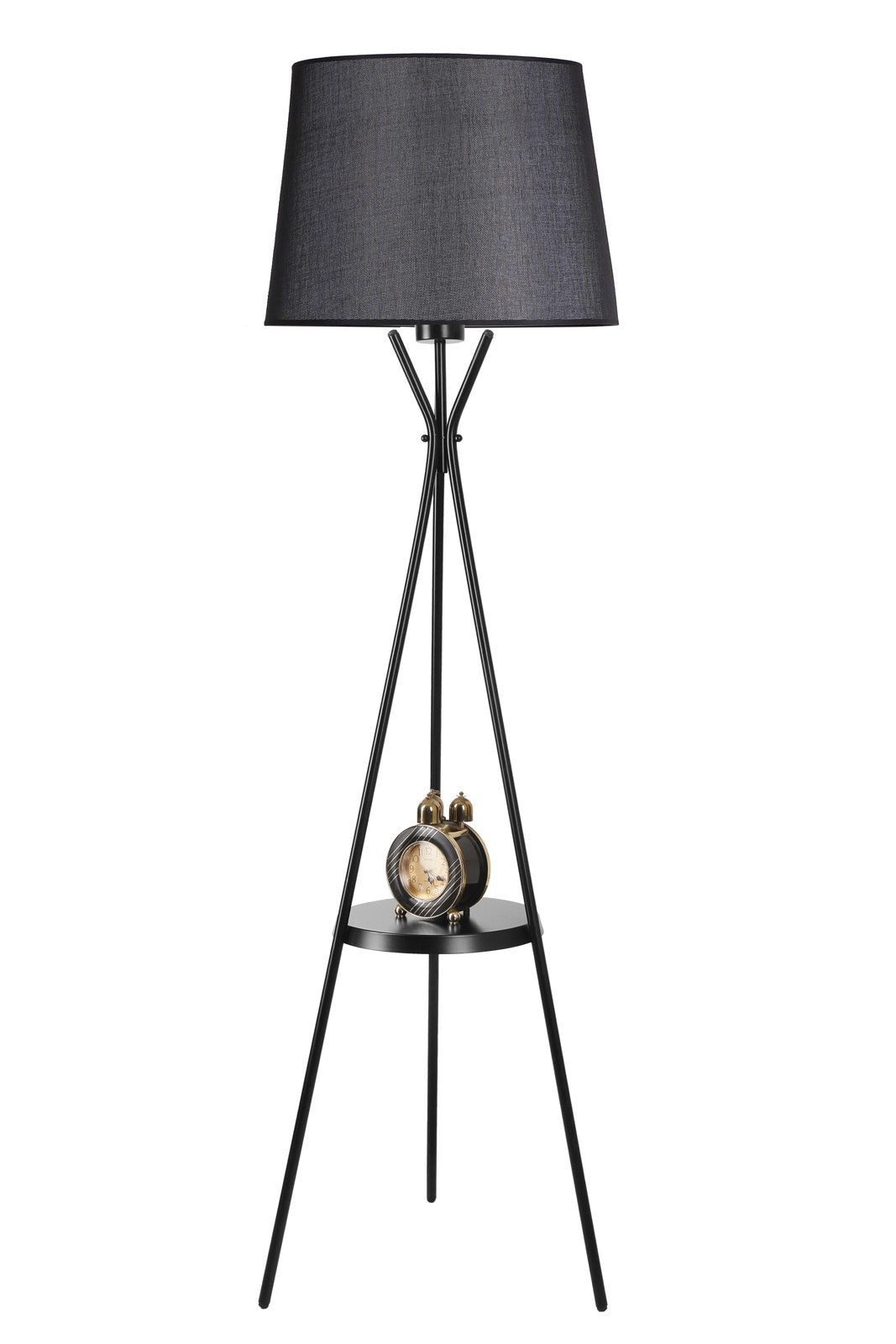 Candeeiro de Pé – 165 cm – Preto – Metal