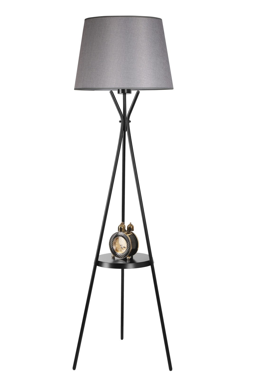 Candeeiro de Pé – 165 cm – Cinza – Metálico