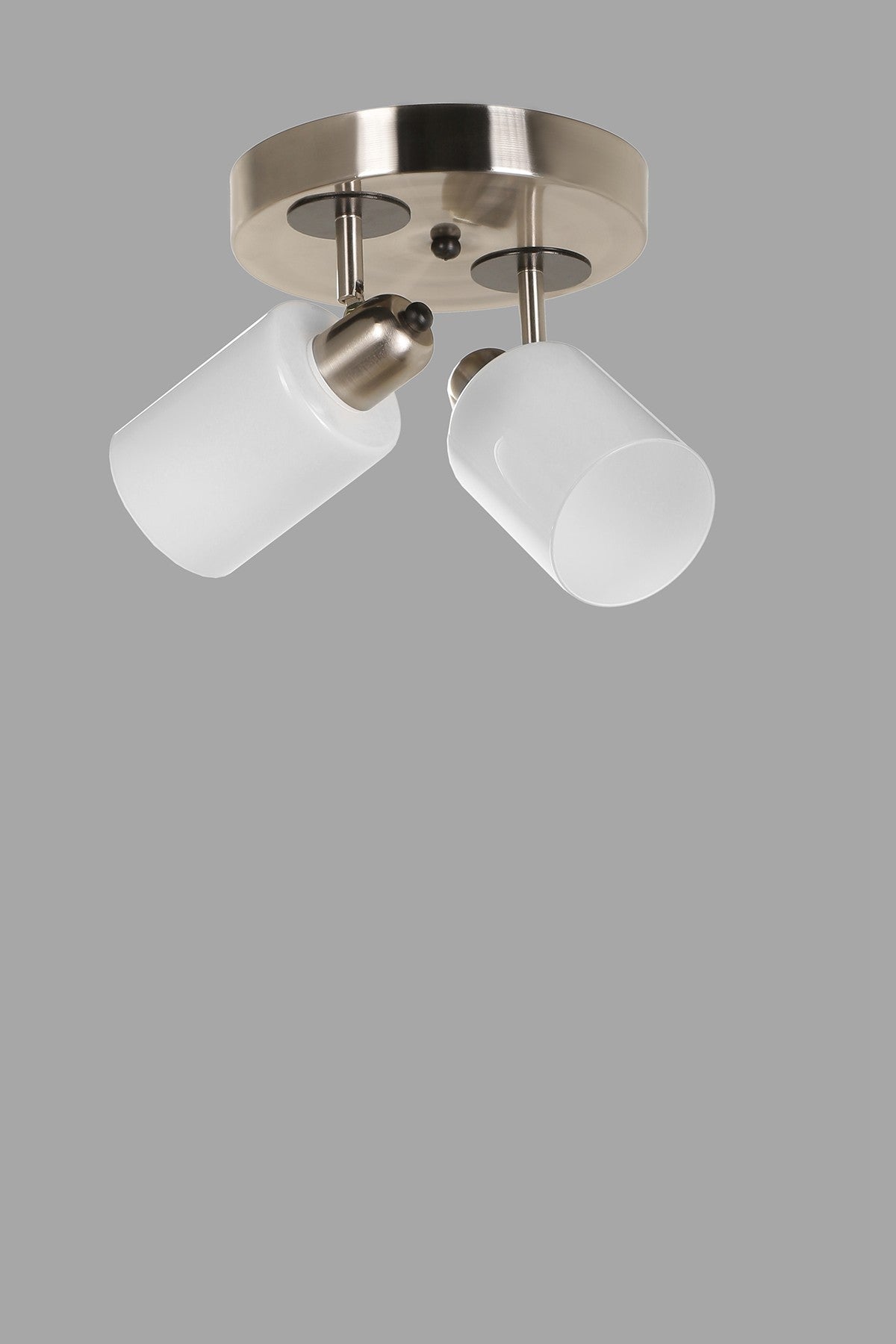 Candeeiro de Teto - 20 cm x 36 cm - Branco - Metal