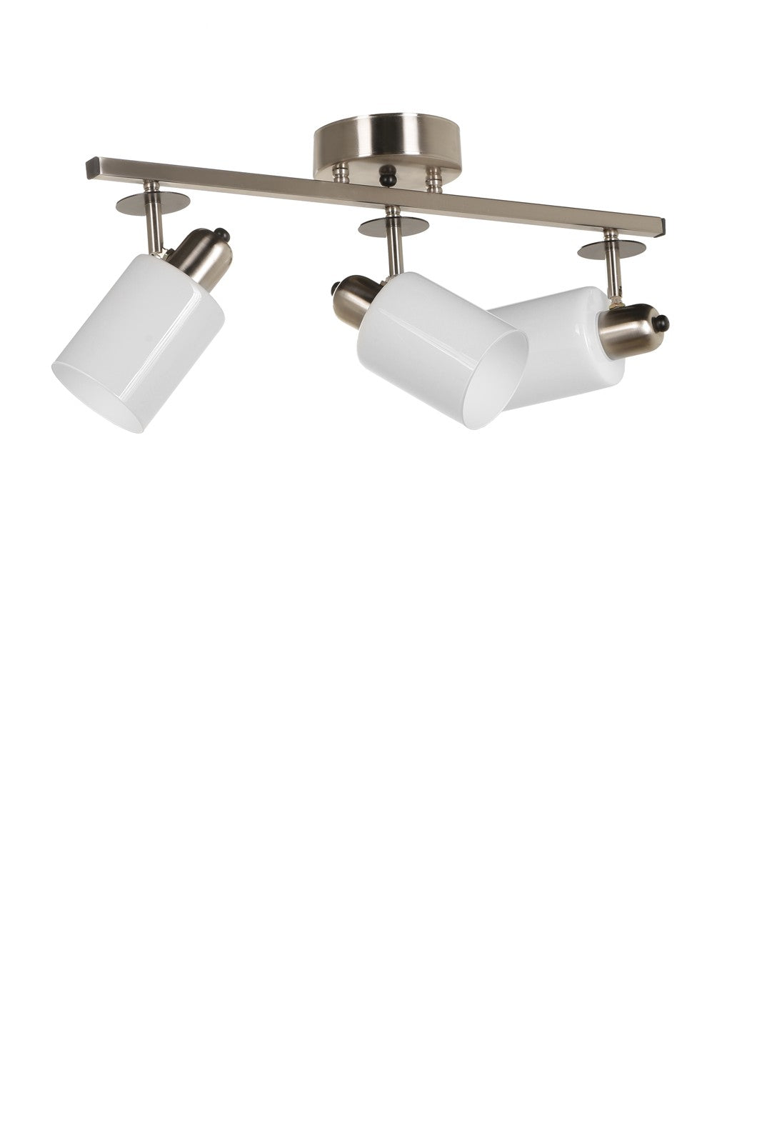 Candeeiro de Teto – 12 cm x 20 cm – Branco – Metal e Vidro