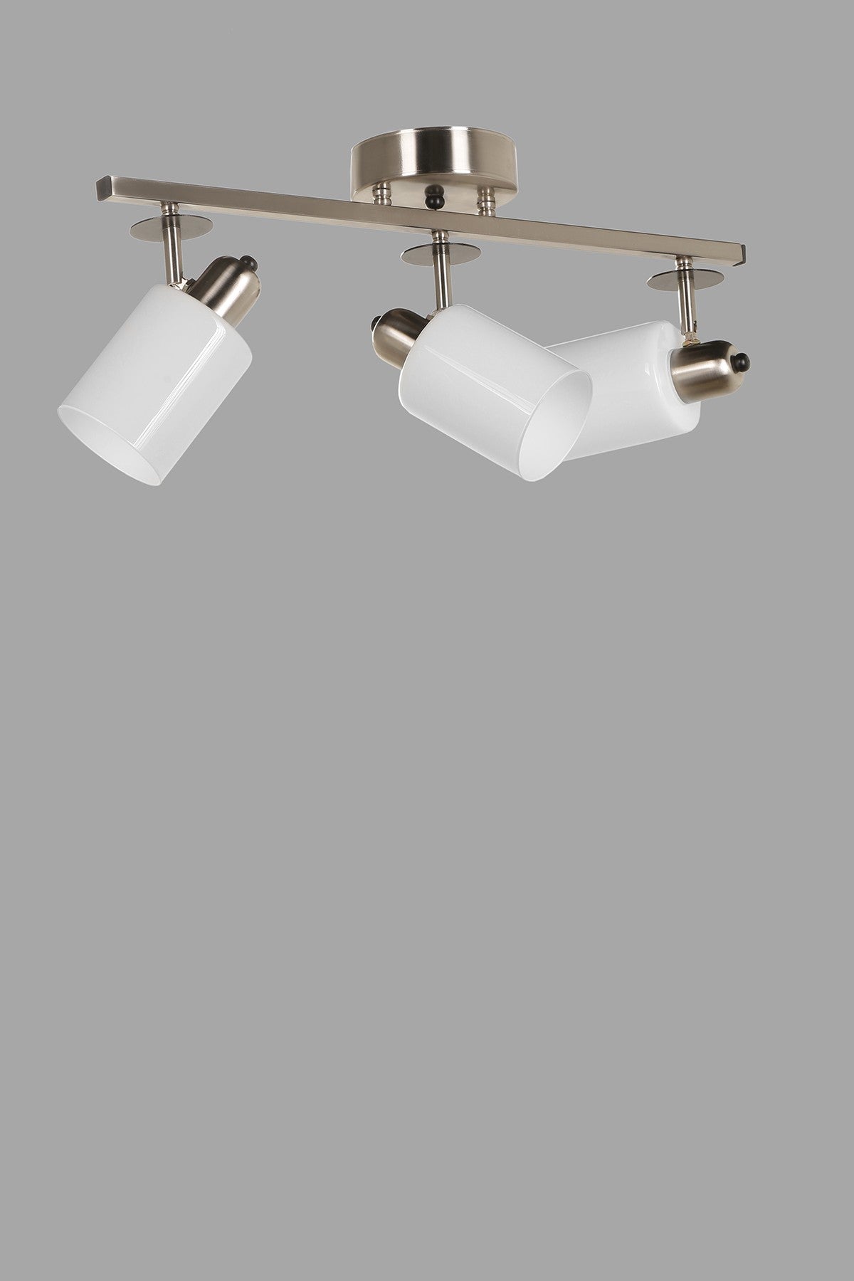 Candeeiro de Teto – 12 cm x 20 cm – Branco – Metal e Vidro