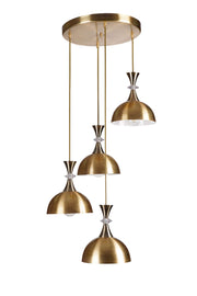 Candeeiro de Teto – Altura Ajustável 20-70 cm – Dourado – Metal
