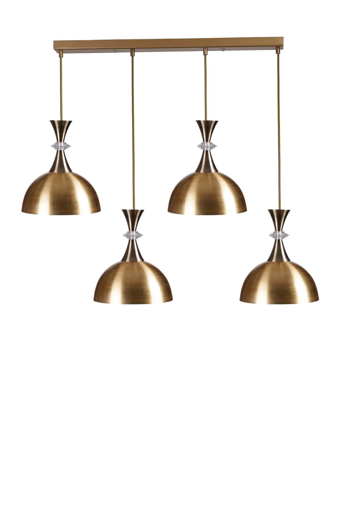 Candeeiro de Teto – Altura Ajustável 20-70 cm – Dourado – Metal