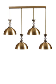 Candeeiro de Teto – Altura Ajustável 20-70 cm – Dourado – Metal