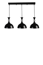 Candeeiro de Teto – altura ajustável de 20 a 70 cm – preto – metal