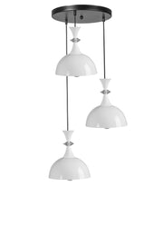 Candeeiro de Teto elegante ajustável – Ø20 cm – branco e preto – metal