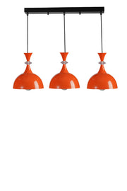 Candeeiro de Teto ajustável – Ø20 cm – laranja e preto – metal