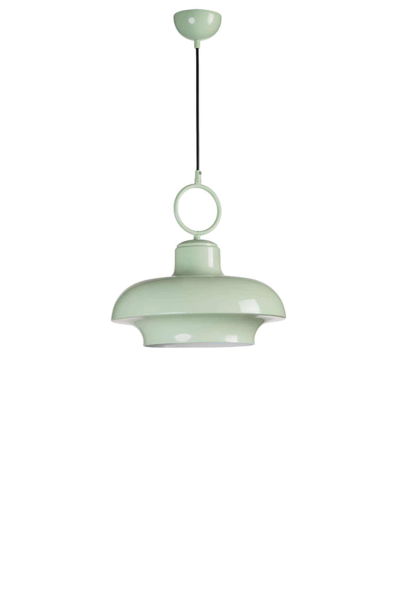 Candeeiro de Teto elegante – altura ajustável de 21 a 70 cm – menta – metal