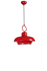 Candeeiro de Teto – altura ajustável de 21 a 70 cm – vermelho – metal