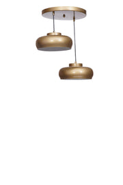 Candeeiro de Teto – 21-70 cm – Dourado – Metal