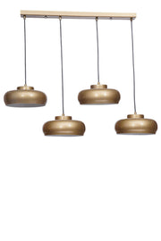 Candeeiro de Teto – altura ajustável de 21 a 70 cm – dourado – metal